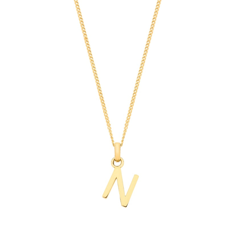 9ct Letter Pendants