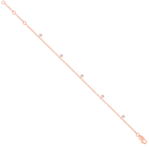 9ct Diamond by the Yard 0.10ct bracelet