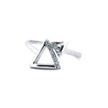 Silver Twin Triangle Ring