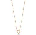 9ct Heart Kiss Necklace 0.05ct