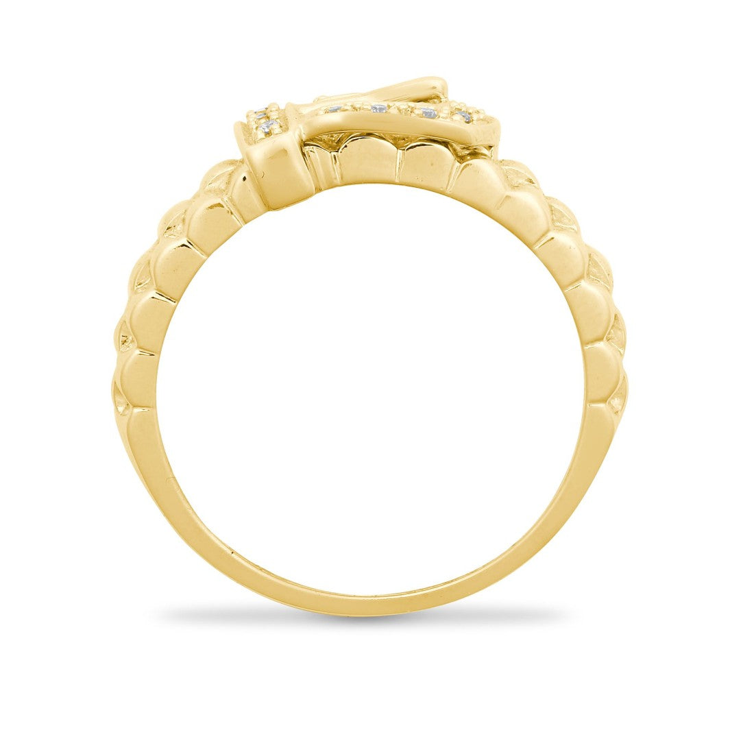 9ct Buckle Ring (0.15ct)