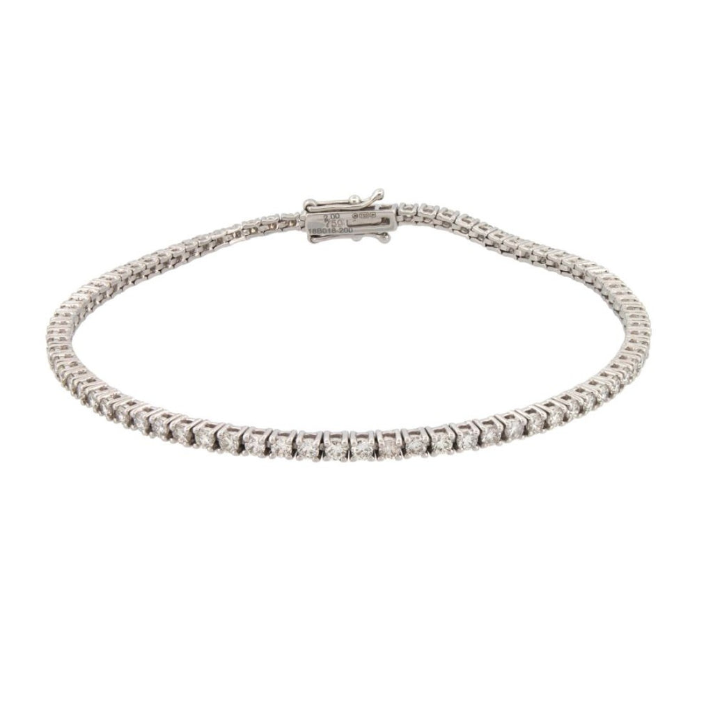 2ct Lab-Diamond Tennis Bracelet