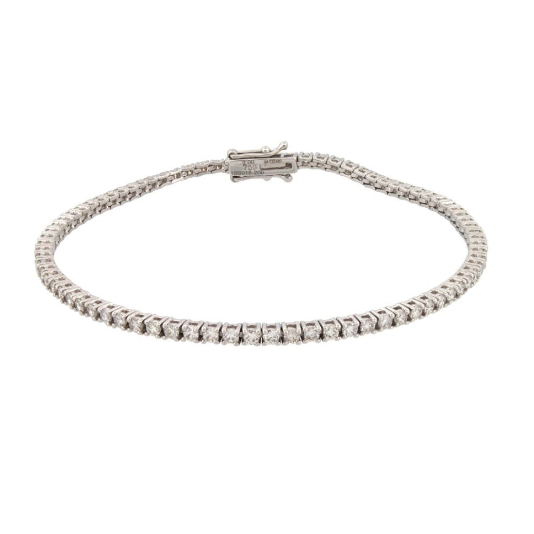 2ct Lab-Diamond Tennis Bracelet