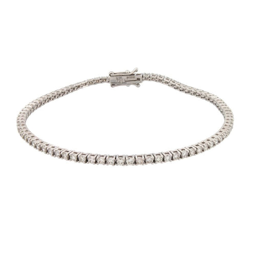 2ct Lab-Diamond Tennis Bracelet