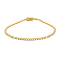 9ct YG Tennis Bracelets 1ct-5ct Lab-Diamonds