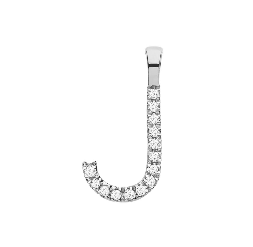 9ct Small Letter Pendants (0.05ct)