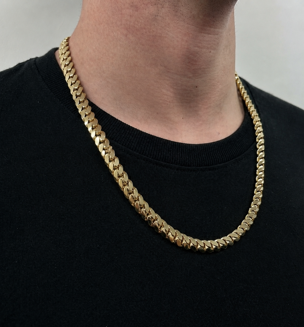 9ct 10mm Cuban Chain 24”