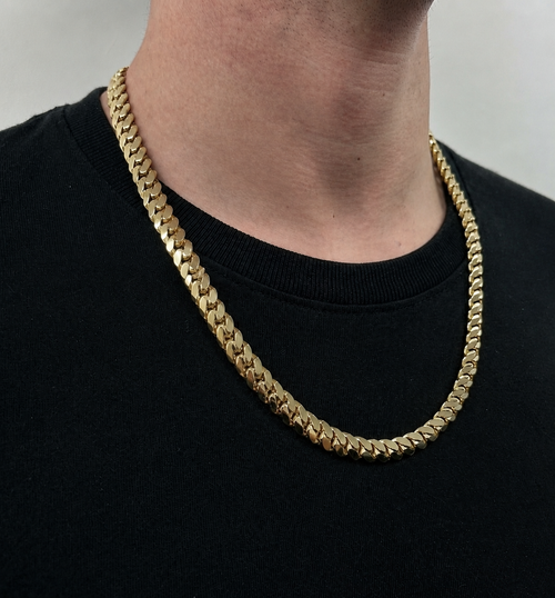 9ct 10mm Cuban Chain 24”