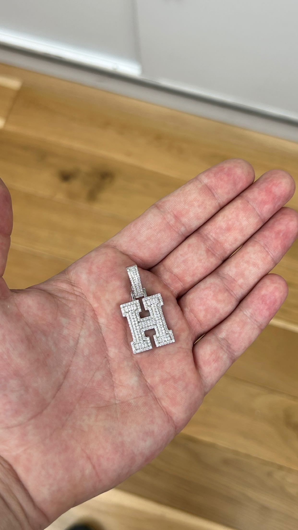 CZ Letter Pendants