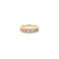 9ct Sapphire 0.62ct Eternity Ring 0.25ct