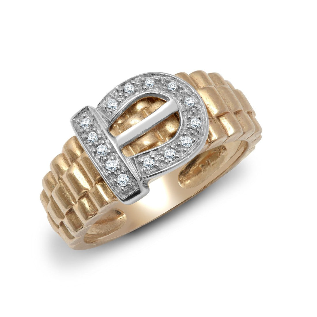 9ct Buckle Ring (0.15ct)