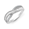 18ct Twisted Baguette Ring (0.48ct)