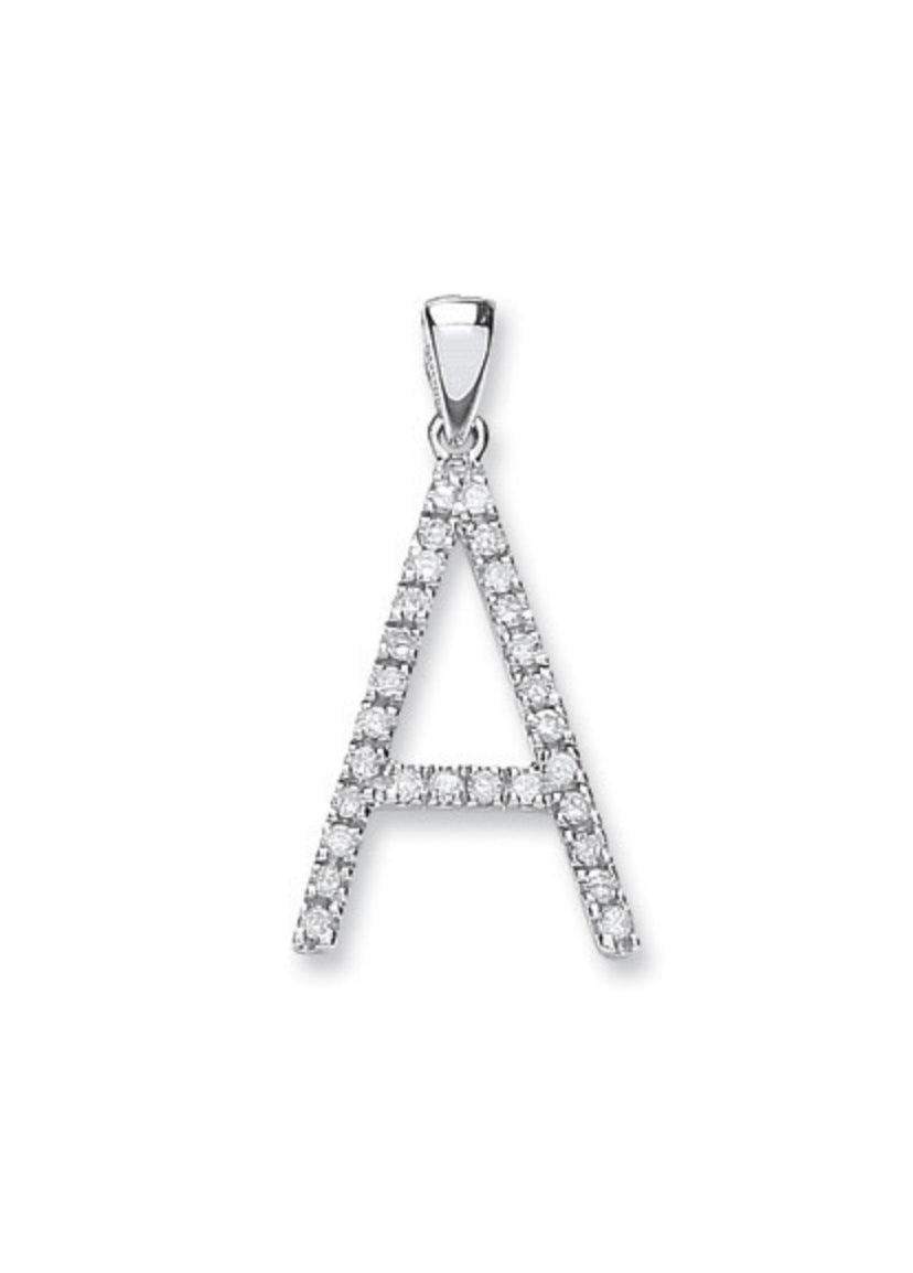 9ct Letter Pendants 0.20ct-30ct