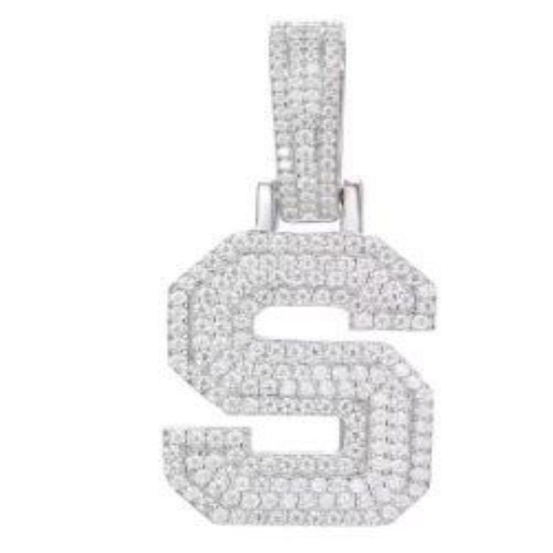 CZ Letter Pendants
