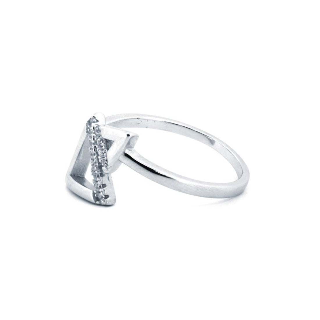 Silver Twin Triangle Ring