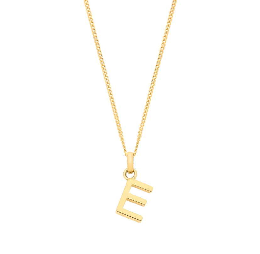9ct Letter Pendants