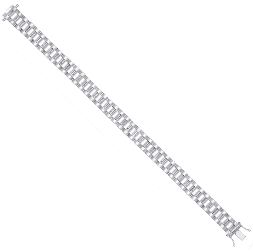 Silver Presidential Bracelet 10mm