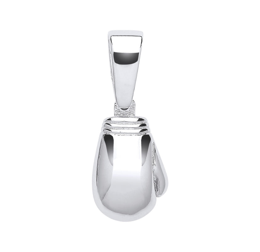 Silver Boxing Glove Pendant