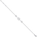 9ct WG Clover Bracelet 0.11ct