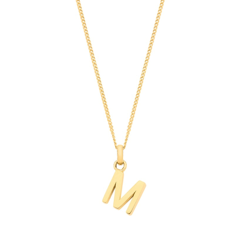 9ct Letter Pendants
