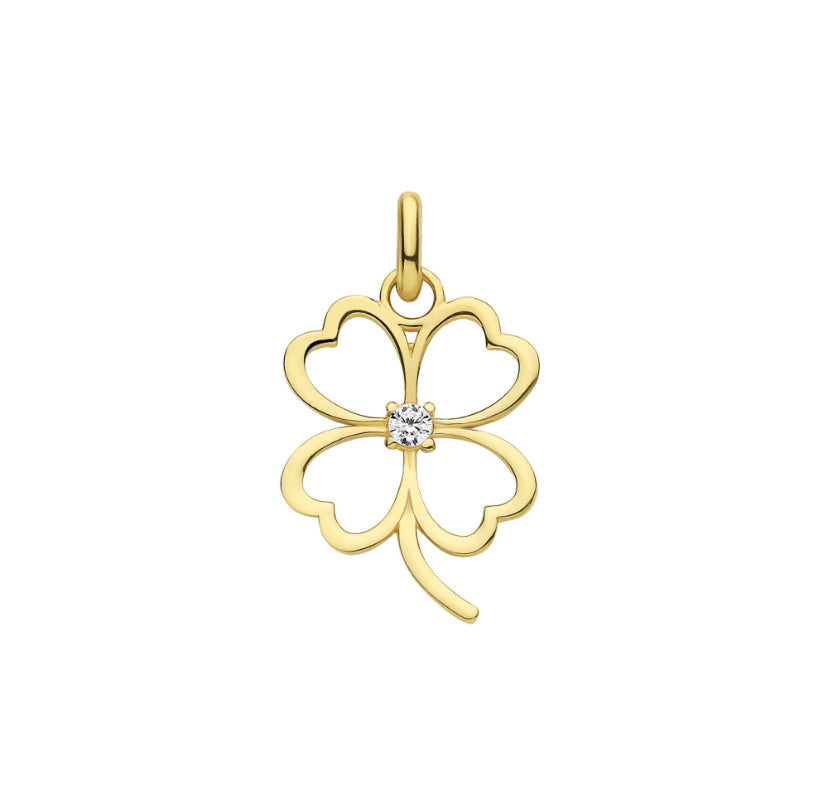 9ct 4 Leaf Clover Necklace
