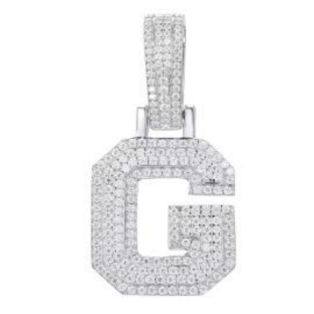 CZ Letter Pendants