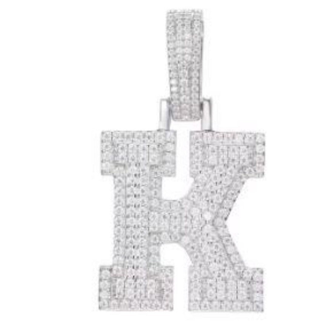 CZ Letter Pendants
