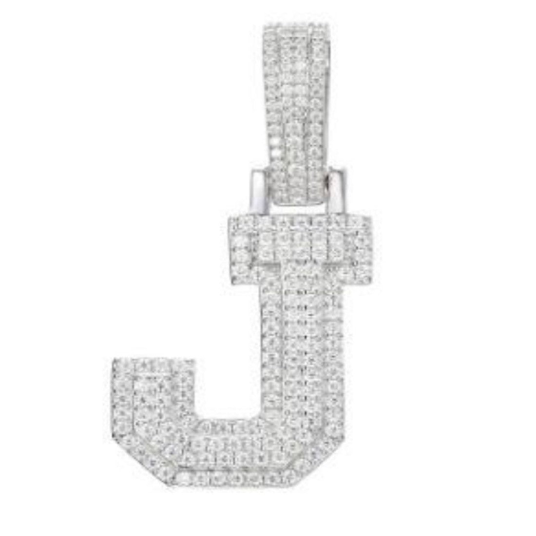 CZ Letter Pendants