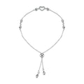Silver Heart & Bead Bracelet