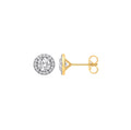 9ct Halo Studs 1.16ct Lab-Diamonds