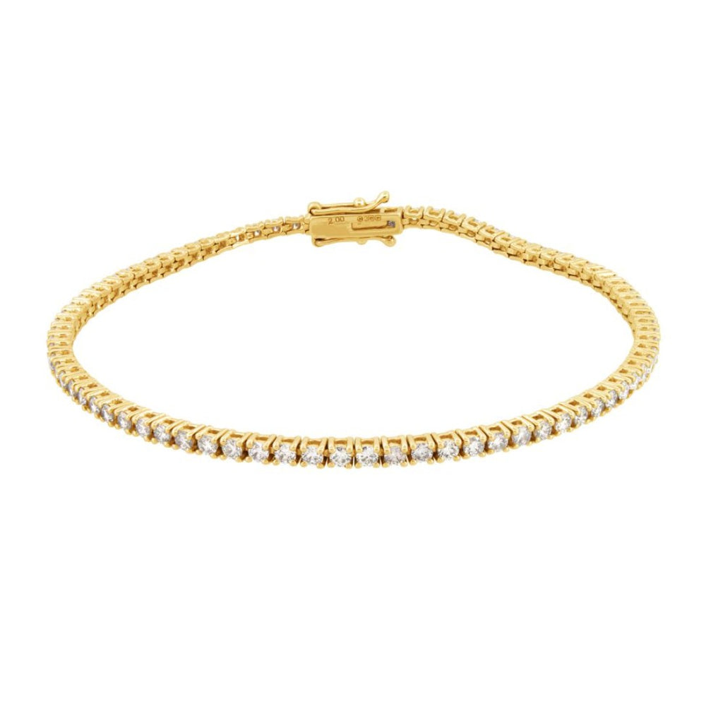 2ct Lab-Diamond Tennis Bracelet