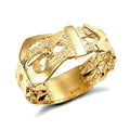 9ct Buckle Ring