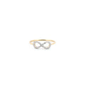 9ct Infinty sign Ring (0.10ct)