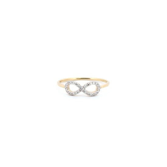 9ct Infinty sign Ring (0.10ct)
