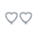 CZ Open Heart Studs