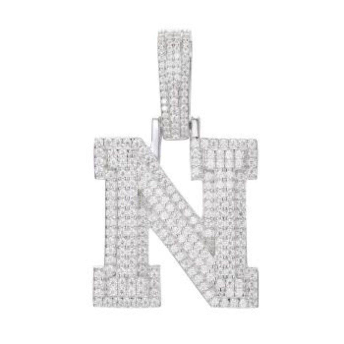 CZ Letter Pendants