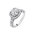 9ct Halo Dress Ring 3.05ct Lab-Diamonds
