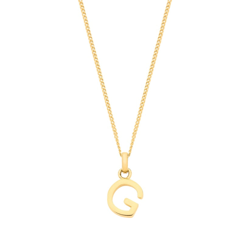 9ct Letter Pendants