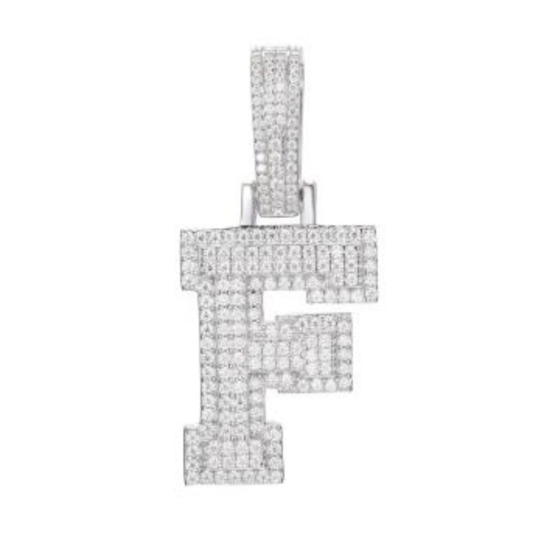 CZ Letter Pendants