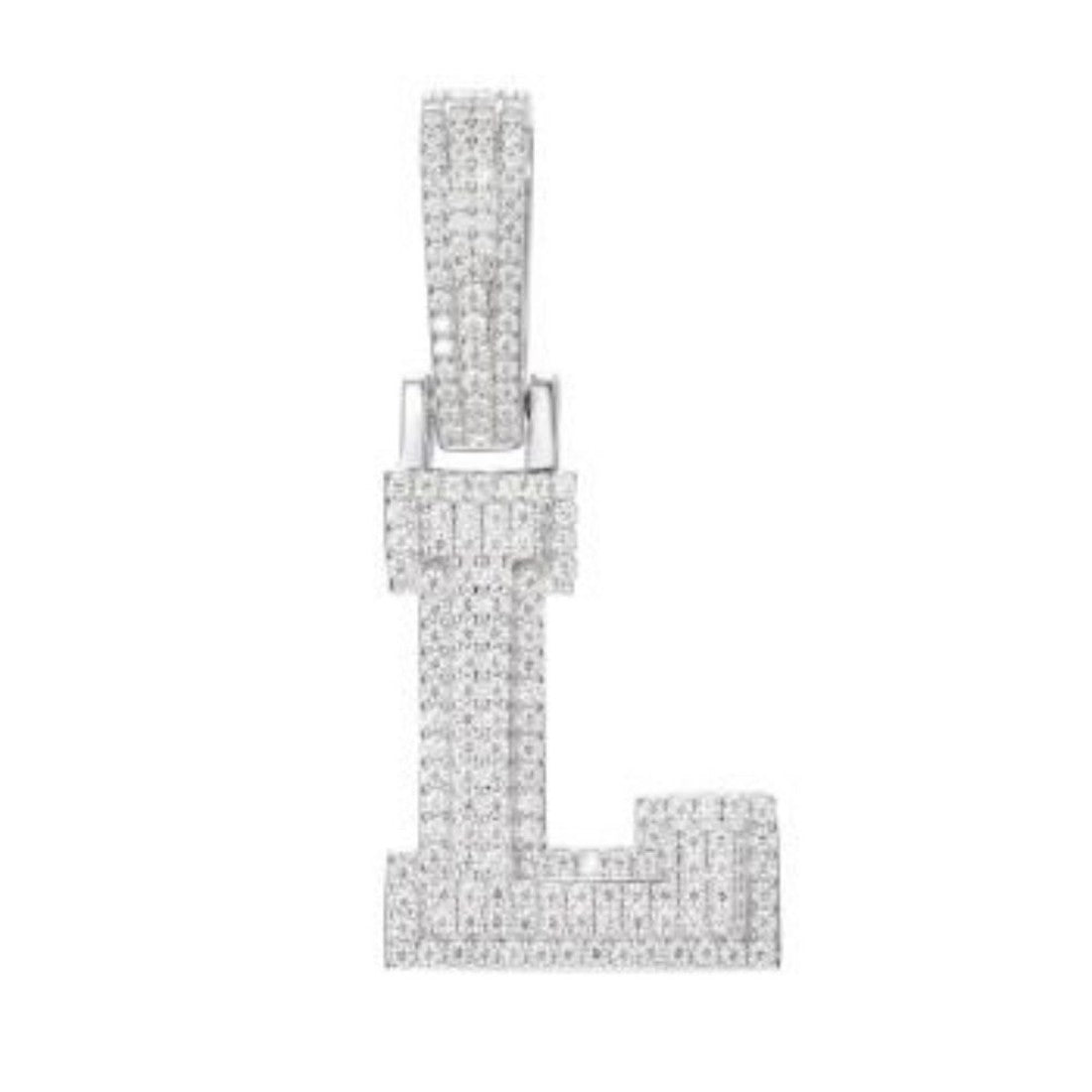 CZ Letter Pendants
