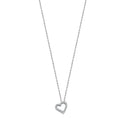 9ct Open Heart Necklace (0.13ct)