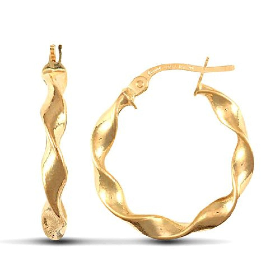 9ct Twisted Hoops