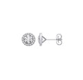 9ct WG Halo Studs 1.16ct Lab-Diamonds
