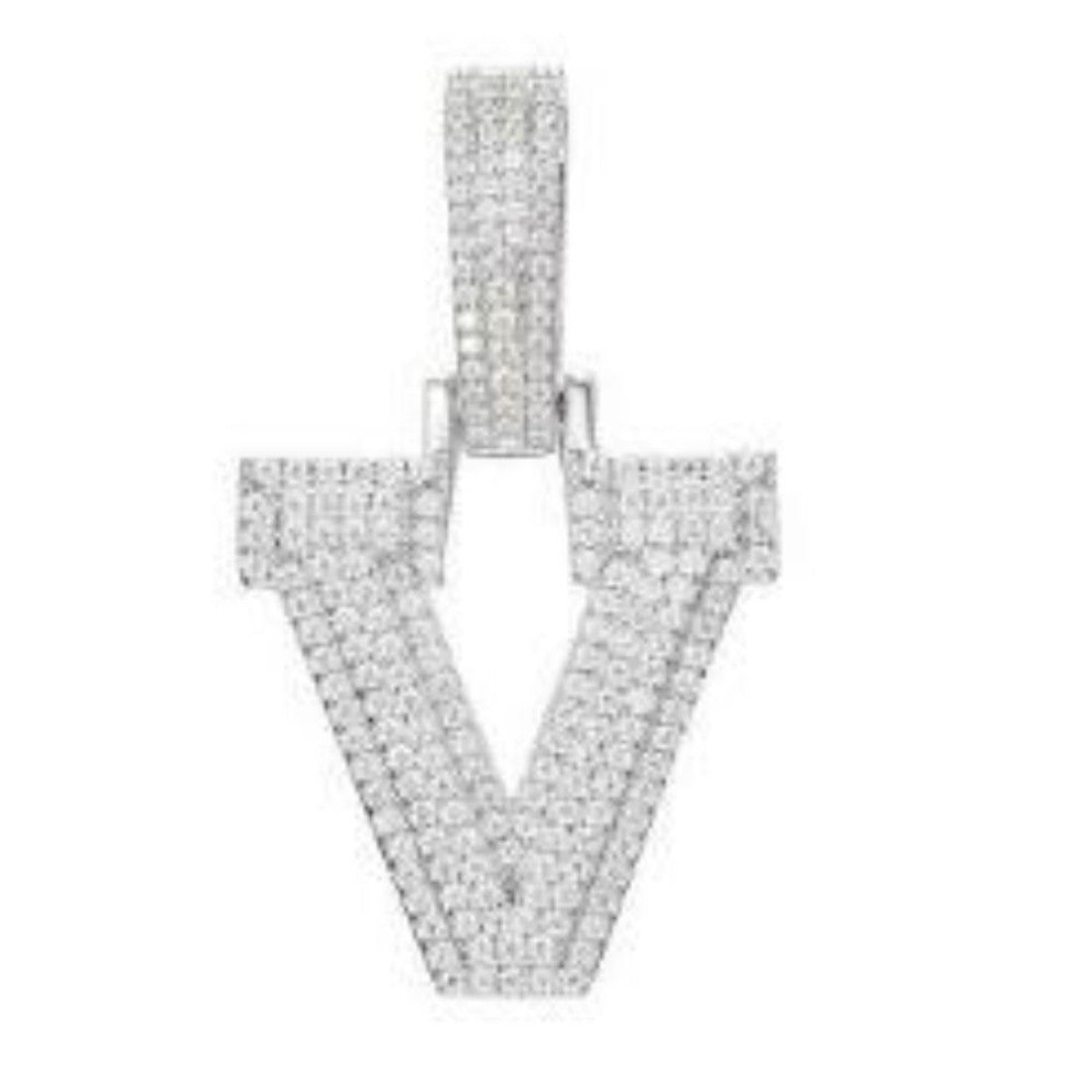 CZ Letter Pendants