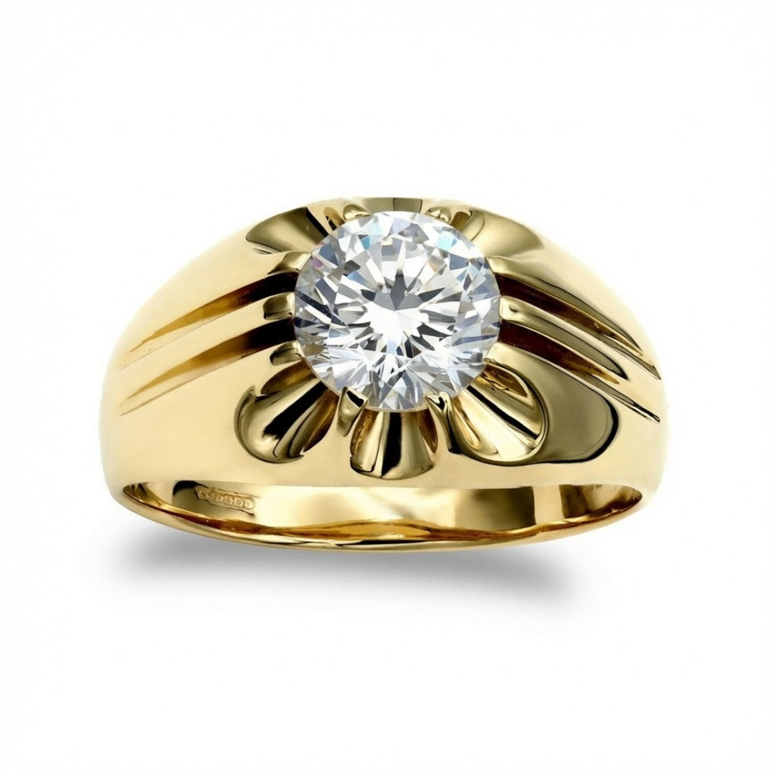 9ct Solitaire Statement Ring 1ct Lab-Diamond