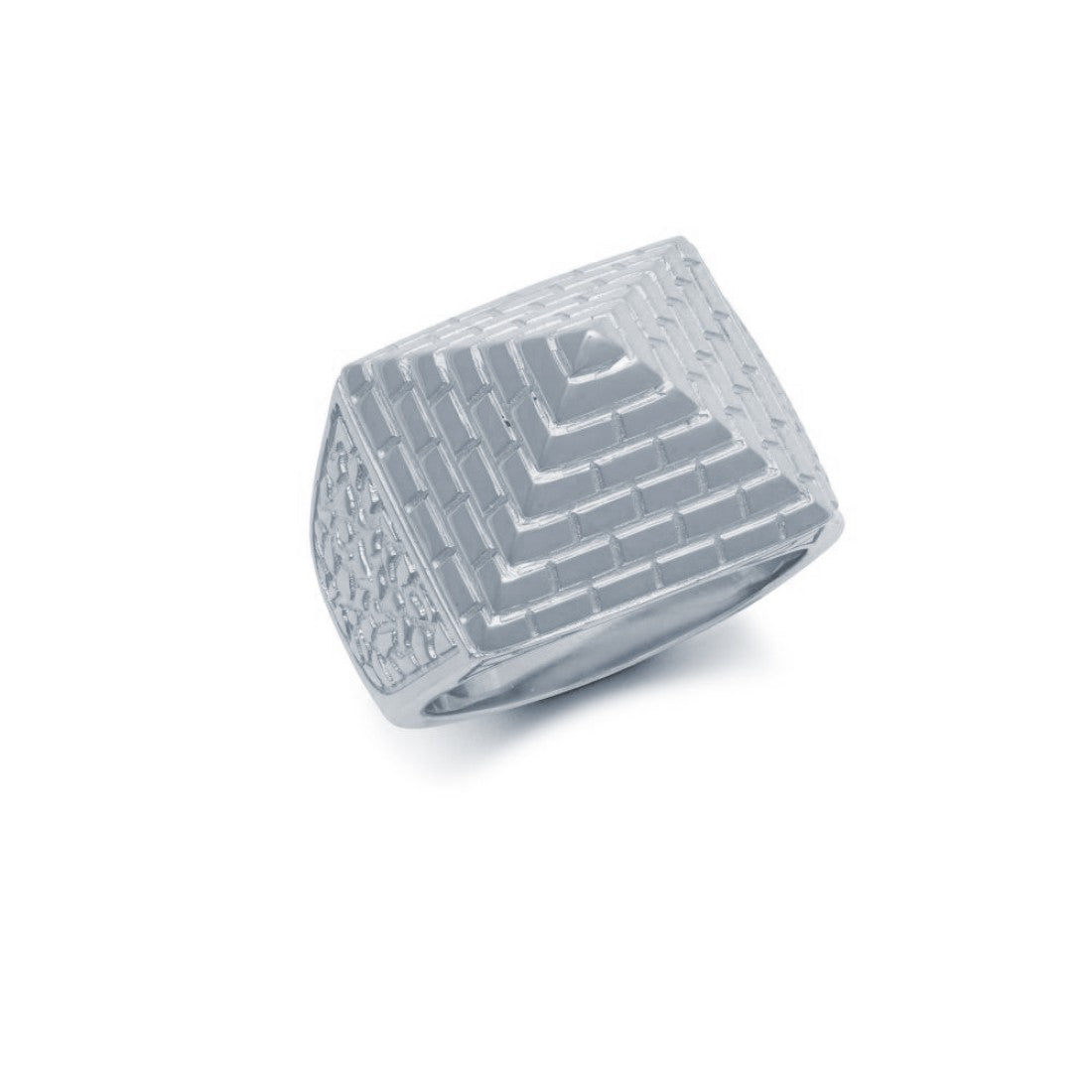 Silver Pyramid Ring