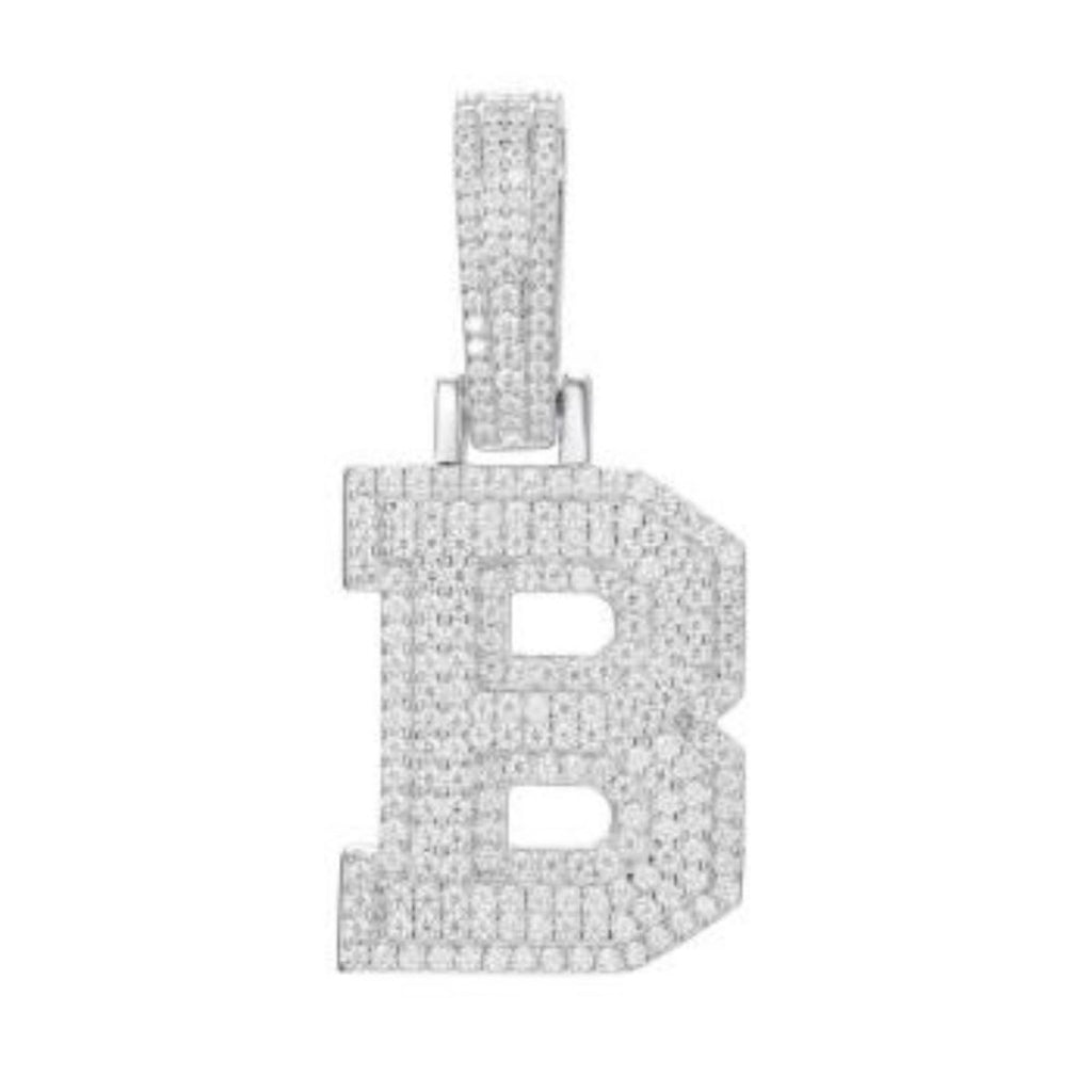 CZ Letter Pendants