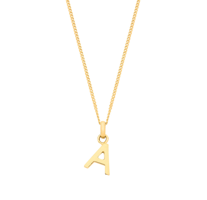 9ct Letter Pendants