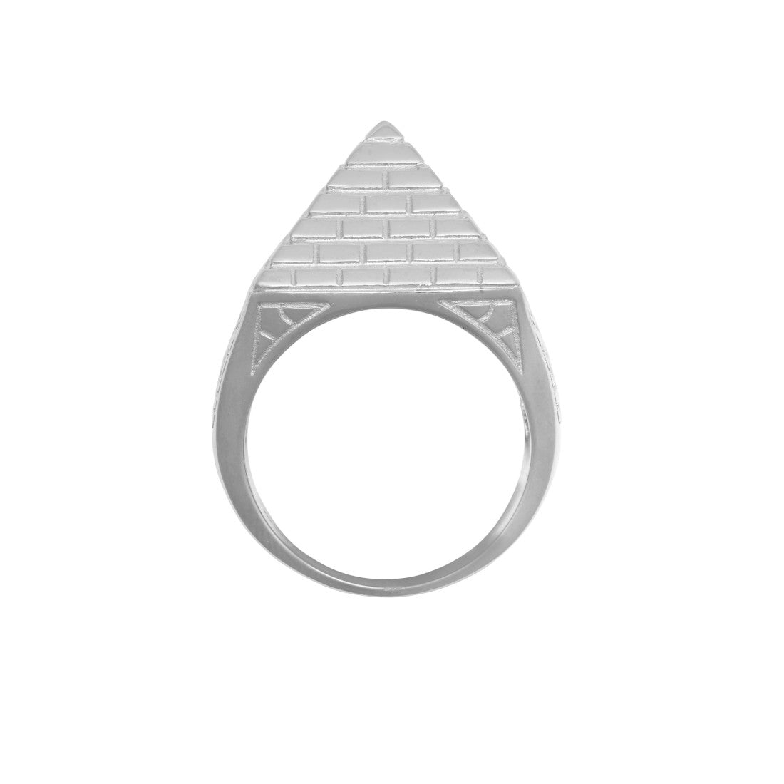 Silver Pyramid Ring