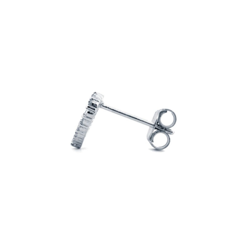 CZ Open Heart Studs